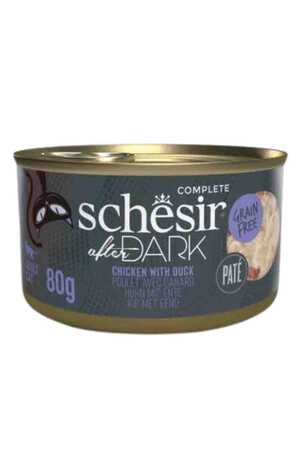 SCHESIR - Schesir After Dark Tavuklu ve Ördekli Yetişkin Kedi Konservesi 80gr