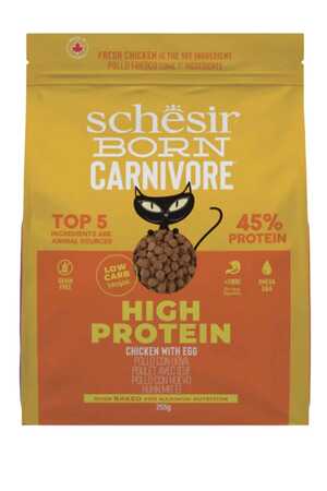 SCHESIR - Schesir Born Carnivore Tavuk ve Yumurtalı Yetişkin Kedi Maması 255gr