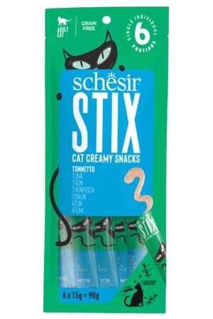 SCHESIR - Schesir Cat Stix Ton Balıklı Krema Kedi Ödülü 6x15gr SCHESIR - Schesir Cat Stix Ton Balıklı Krema Kedi Ödülü 6x15gr