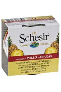 SCHESIR - Schesir Fruit Tavuk ve Ananaslı Köpek Konservesi 150gr