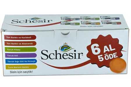 SCHESIR - Schesir Karışık Yetişkin Kedi Konservesi 85gr 6 al 5 öde!