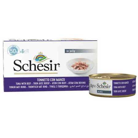 SCHESIR - Schesir Multipack Tunalı Biftekli Kedi Konservesi 6x50 Gr