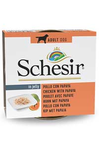 SCHESIR - Schesir Tavuk Filetolu ve Papayalı Köpek Konservesi 150gr