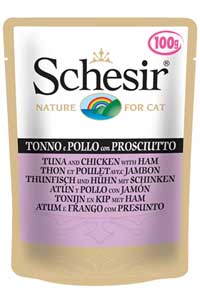 SCHESIR - Schesir Tavuk & Jambon Yetişkin Kedi Konservesi 100gr
