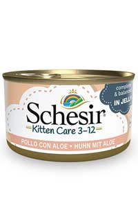 SCHESIR - Schesir Tavuk ve Aloeveralı Yavru Kedi Konservesi 85gr