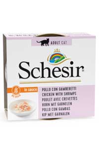 SCHESIR - Schesir Tavuk Ve Karidesli Yetişkin Kedi Konservesi 70gr