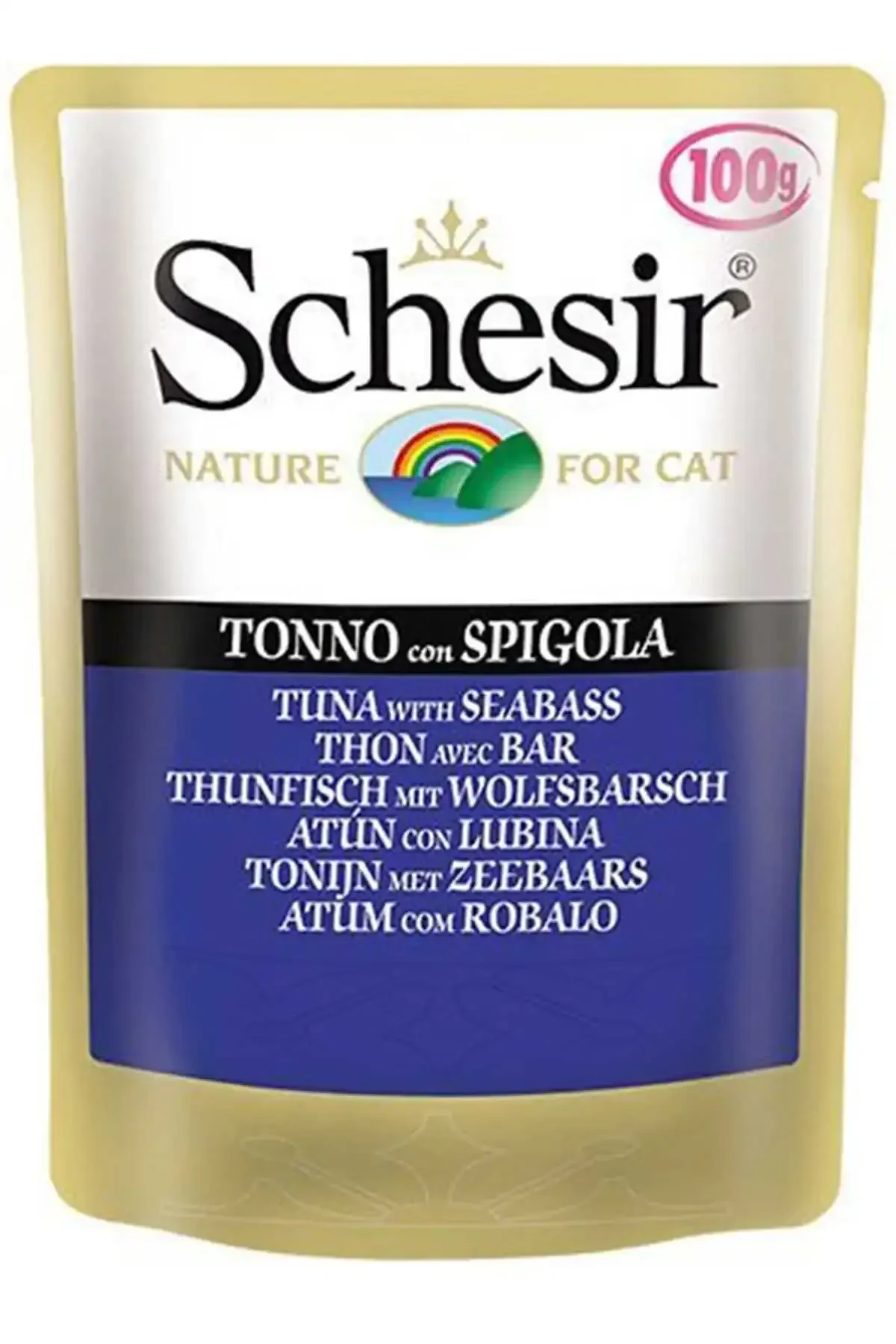 SCHESIR - Schesir Ton Balığı ve Levrekli Kedi Konservesi 100gr