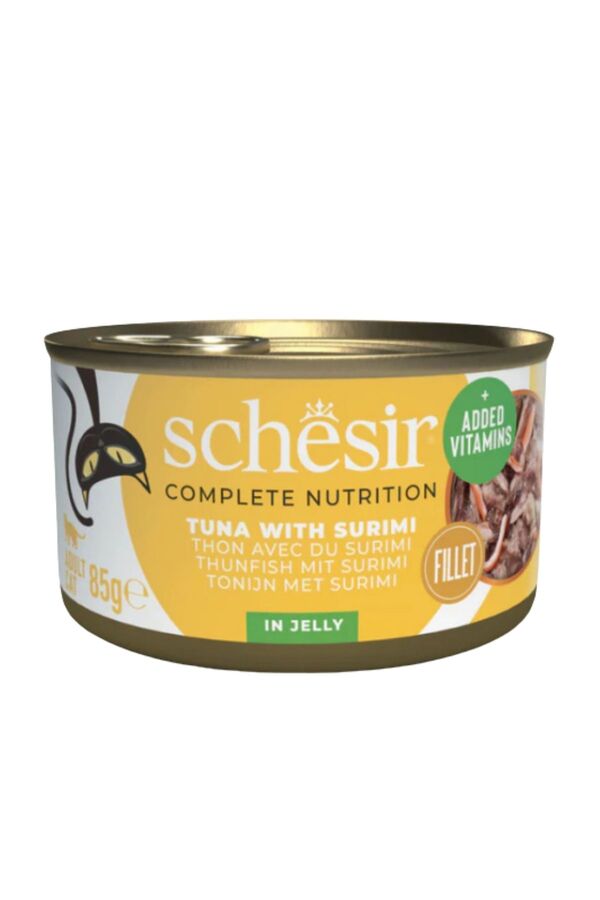 Schesir Ton Balığı ve Yengeç Etli Jöleli Kedi Konservesi 85gr - 1