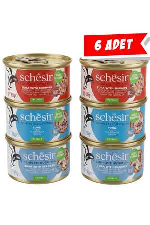 SCHESIR - Schesir Variety Pack Jöle İçinde Klasik Lezzetler Yetişkin Kedi Konservesi 85gr (6 Adet)