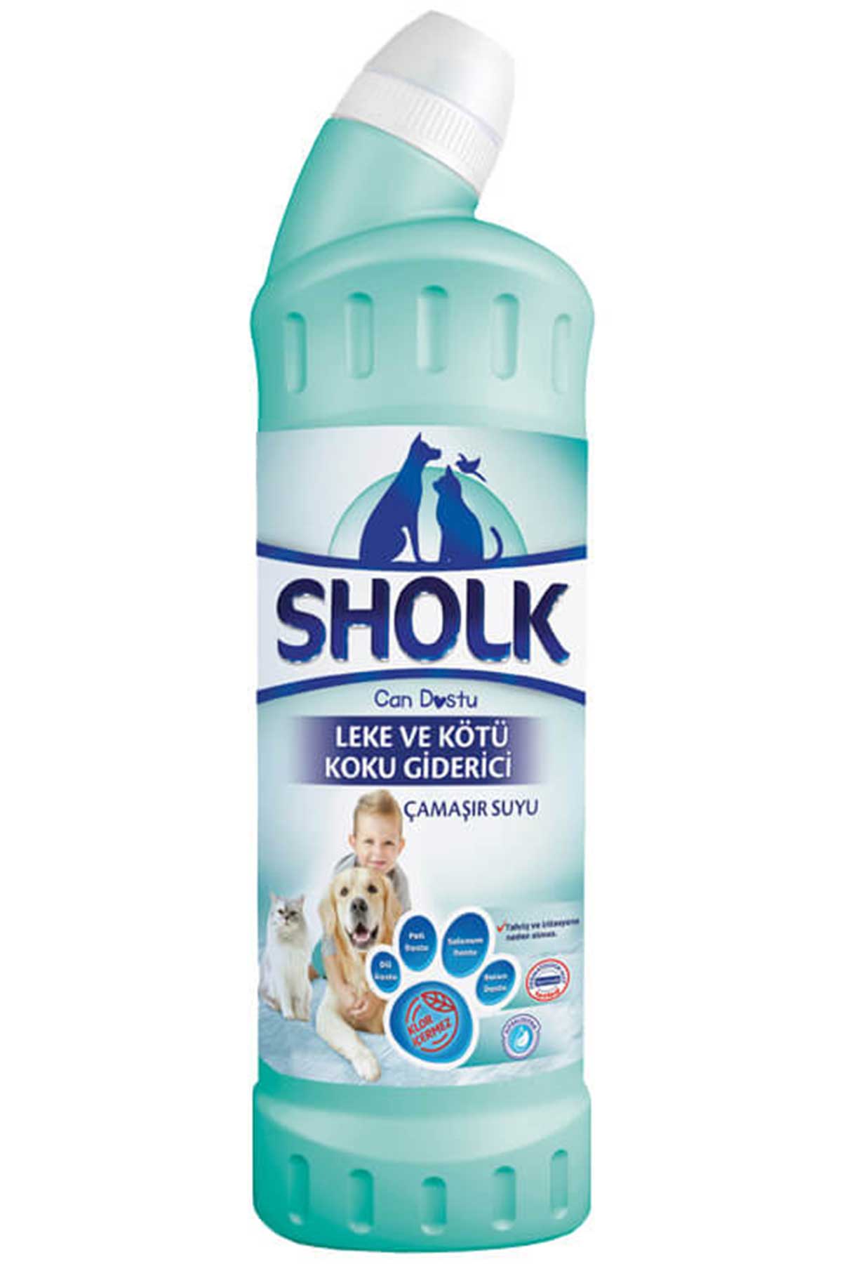 Sholk Hipoalerjenik Leke ve Kötü Koku Giderici Klor İçermeyen Çamaşır Suyu 750ml Sholk Hipoalerjenik Leke ve Kötü Koku Giderici Klor İçermeyen Çamaşır Suyu 750ml
