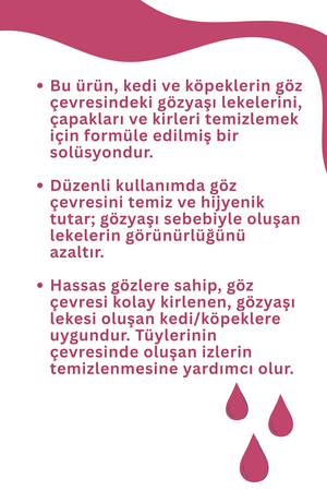 SmartPet + Kedi ve Köpekler için Gözyaşı Lekesi Temizleme Solüsyonu 50ml - Thumbnail (1)