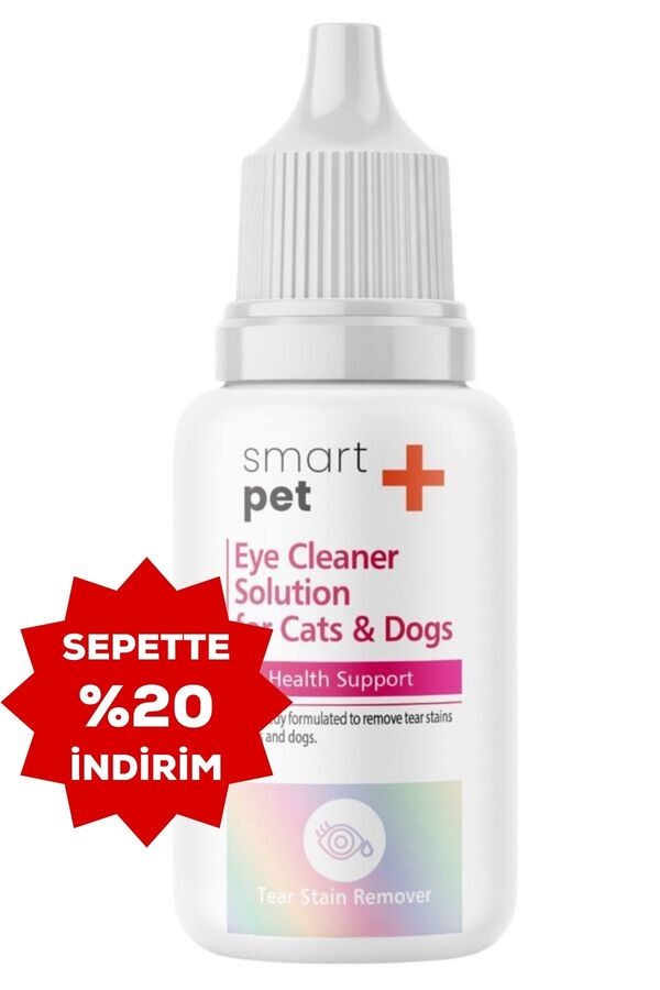 SmartPet + Kedi ve Köpekler için Gözyaşı Lekesi Temizleme Solüsyonu 50ml