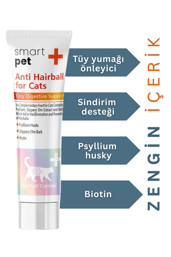 SmartPet + Anti Hairball Malt Kedi Macunu 100ml