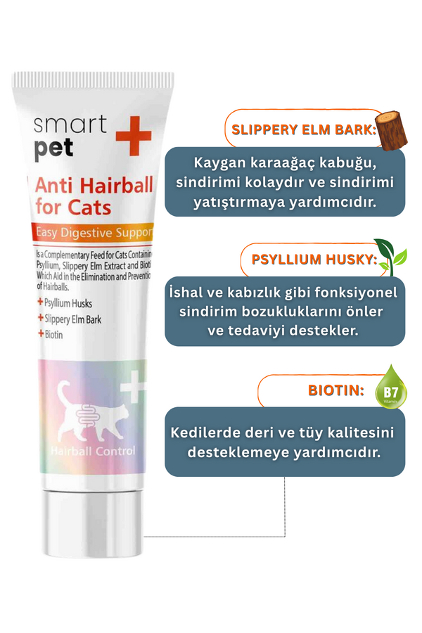 SmartPet + Anti Hairball Malt Kedi Macunu 100ml