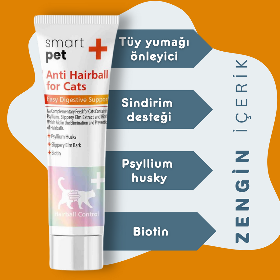 SmartPet + Anti Hairball Malt Kedi Macunu 100ml