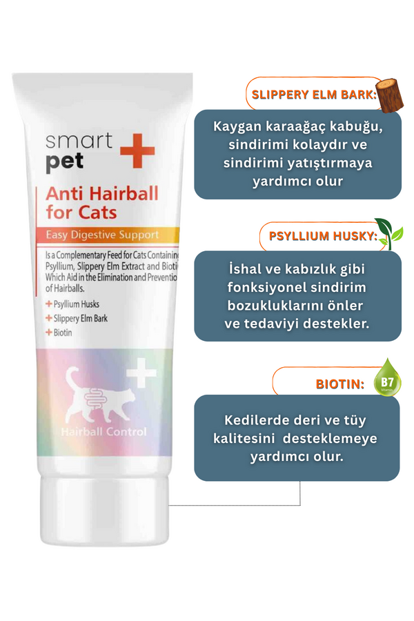 SmartPet + Anti Hairball Malt Kedi Macunu 25ml