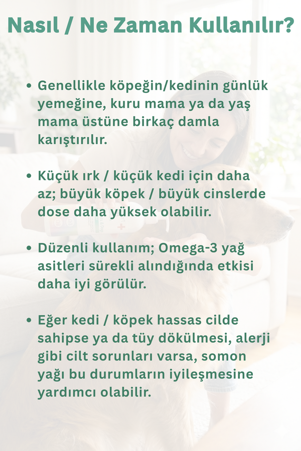 Smartpet + Kedi ve Köpekler için Somon Yağı 250ml