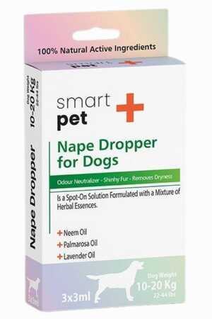 SMARTPET + - Smartpet + 10-20kg Köpekler İçin Deri Bakım Ense Damlası 3x3ml