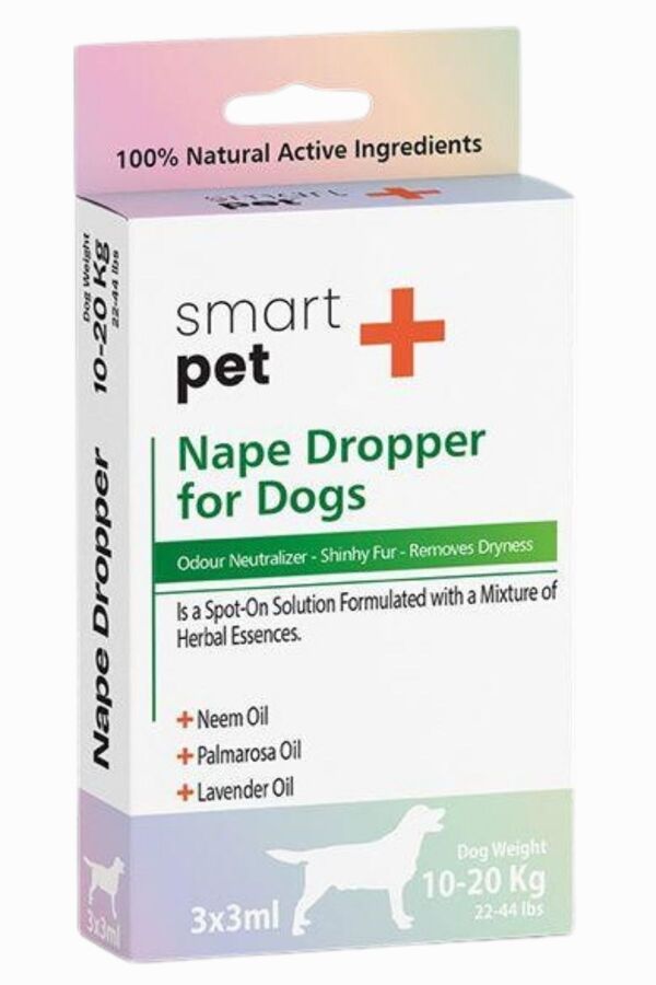 Smartpet + 10-20kg Köpekler İçin Deri Bakım Ense Damlası 3x3ml