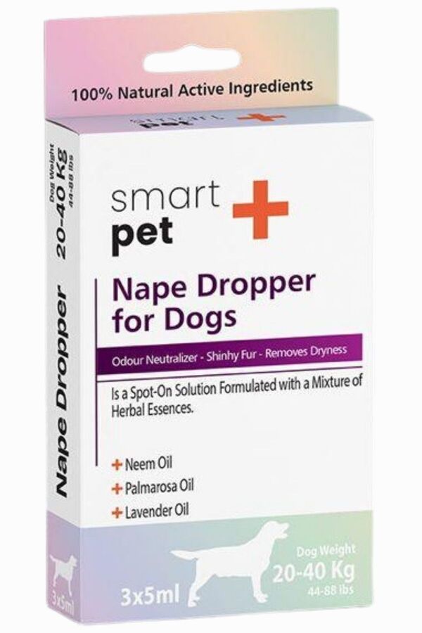 Smartpet + 20-40kg Köpekler İçin Deri Bakım Ense Damlası 3x5ml