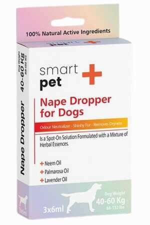 SMARTPET + - Smartpet + 40-60kg Köpekler İçin Deri Bakım Ense Damlası 3x6ml