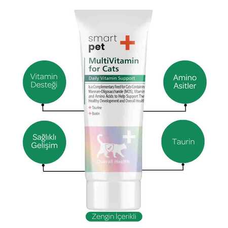 SmartPet + Multivitamin Kedi Macunu 100ml - Thumbnail