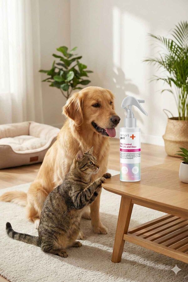 SmartPet + Odor Control Kedi ve Köpekler için Kötü Koku Giderici Sprey 250ml