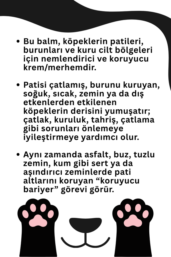 SmartPet + Köpekler için Pati ve Burun Bakım Kremi 50ml