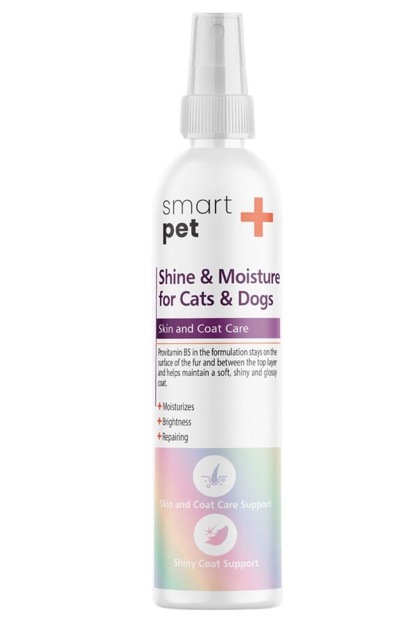 SmartPet + Shine and Moisture Kedi ve Köpekler için Tüy Parlatıcı Sprey 100ml