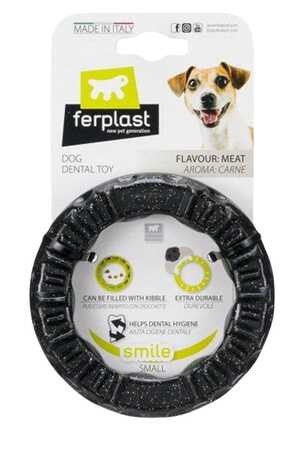 FERPLAST - Ferplast Smile Aromalı Halka Oyuncak Siyah S FERPLAST - Ferplast Smile Aromalı Halka Oyuncak Siyah S