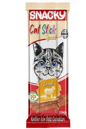 SNACKY - Snacky Cat Stick Special Kuzulu Tahılsız Kedi Ödül Çubuğu 15gr(3lü) SNACKY - Snacky Cat Stick Special Kuzulu Tahılsız Kedi Ödül Çubuğu 15gr(3lü)