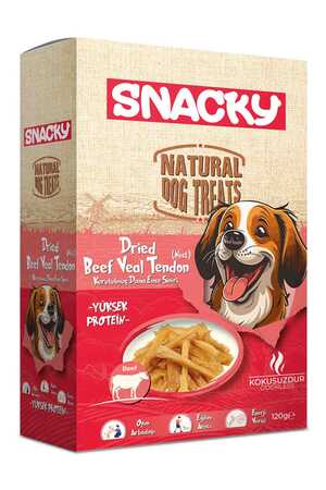 SNACKY - Snacky Kurutulmuş Dana Ense Siniri Köpek Ödül Maması 120gr