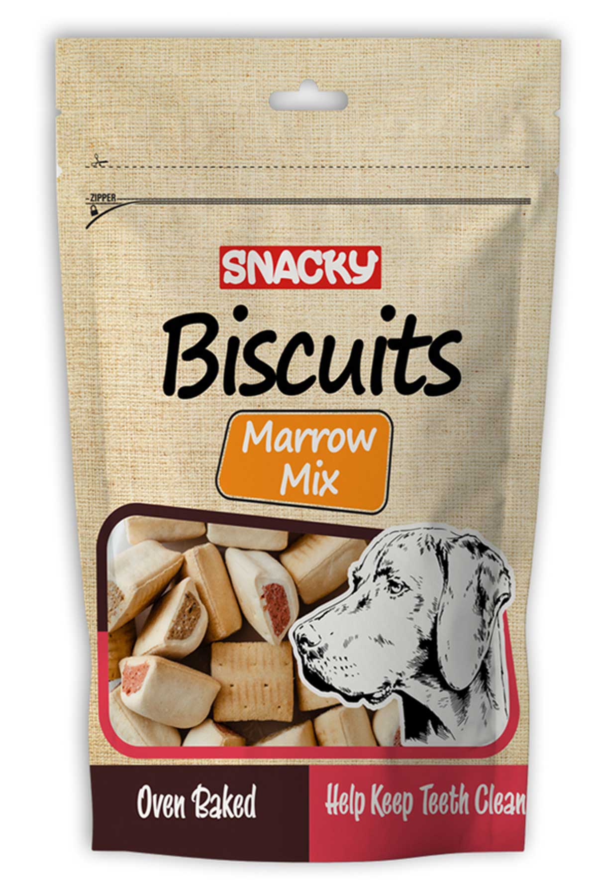 Snacky Marrow Mix Köpek Ödül Bisküvisi 200gr