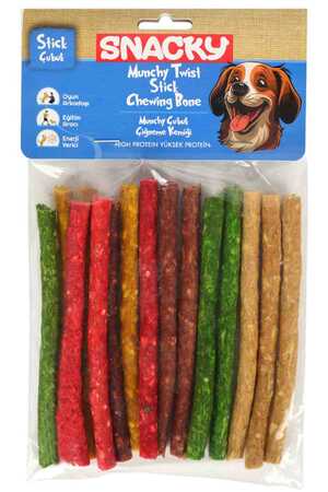 Snacky Munchy Köpek Burgu Çubuk 13cm 100gr 15li