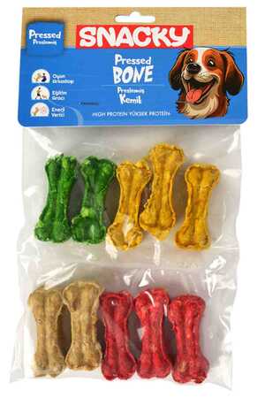 SNACKY - Snacky Munchy Köpek Press Kemik 5cm 10lu