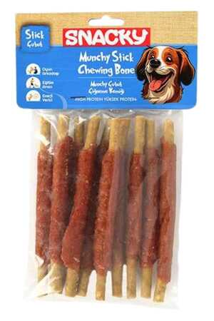 SNACKY - Snacky Munchy Ördek Sargılı Köpek Ödülü 120gr 13cm 10lu