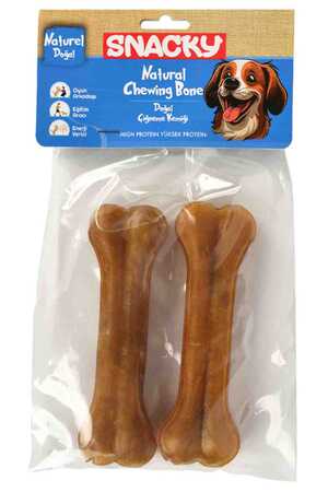 SNACKY - Snacky Natural Köpek Çiğneme Kemiği 13cm 2li
