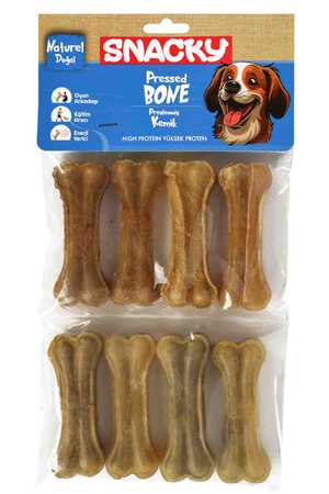 SNACKY - Snacky Natural Köpek Çiğneme Kemiği 7,5cm 8li