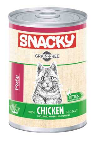 SNACKY - Snacky Tahılsız Tavuklu Yavru Kedi Konservesi 400gr