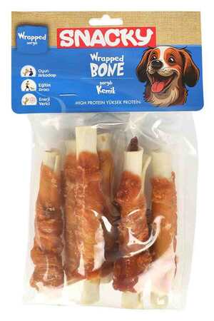 SNACKY - Snacky Tavuk ve Ciger Sargılı Köpek Ödülü 6lı 13cm 168gr