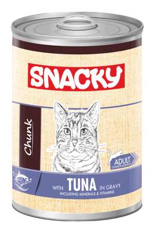 SNACKY - Snacky Ton Balıklı Yetişkin Kedi Konservesi 400gr