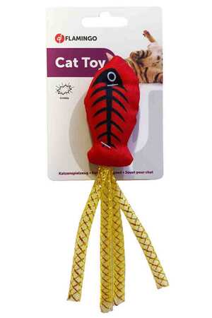 FLAMINGO - Flamingo Soccer Balıklı Kedi Oyuncağı 20cm