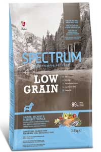 SPECTRUM - Spectrum Düşük Tahıllı Somonlu Hamsili Yaban Mersinli Küçük Irk Yetişkin Köpek Maması 2.5kg