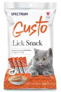 SPECTRUM - Spectrum Gusto Tavuklu Sıvı Kedi Ödül Maması 15gr (4lü) SPECTRUM - Spectrum Gusto Tavuklu Sıvı Kedi Ödül Maması 15gr (4lü)