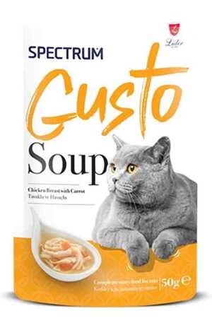 SPECTRUM - Spectrum Gusto Tavuklu ve Havuçlu Kedi Çorbası 50gr SPECTRUM - Spectrum Gusto Tavuklu ve Havuçlu Kedi Çorbası 50gr