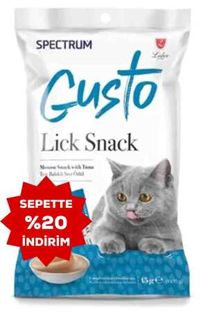 Spectrum Gusto Ton Balıklı Sıvı Kedi Ödül Maması 15gr (4lü) - Thumbnail