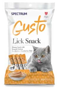 SPECTRUM - Spectrum Gusto Ton Balıklı ve Tavuklu Sıvı Kedi Ödül Maması 15gr(4lü) SPECTRUM - Spectrum Gusto Ton Balıklı ve Tavuklu Sıvı Kedi Ödül Maması 15gr(4lü)