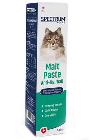 Spectrum Kedi Tüy Yumağı Önlemeyi Destekleyen Malt Macunu 30gr (1)