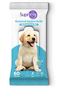 SUPREME - Supreme Hipoalerjenik Bakım ve Temizleme Mendili 60 Adet SUPREME - Supreme Hipoalerjenik Bakım ve Temizleme Mendili 60 Adet