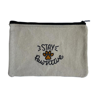 Melek Hareketi - Stay Pawsitive Bej Clutch Çanta Melek Hareketi - Stay Pawsitive Bej Clutch Çanta